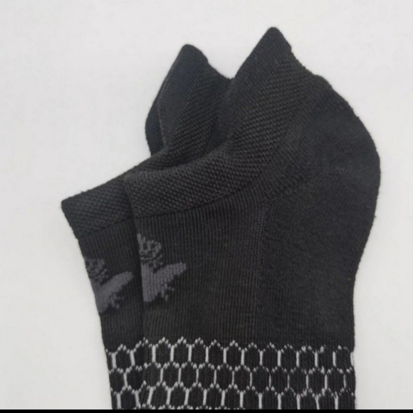 Bombas Ankle Socks Small 6 Pair Womens Honeycomb Black/Grey BNWT - Picture 5 of 14